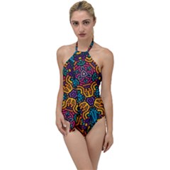 Grubby Colors Kaleidoscope Pattern Go With The Flow One Piece Swimsuit