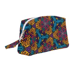 Grubby Colors Kaleidoscope Pattern Wristlet Pouch Bag (medium) by Pakrebo