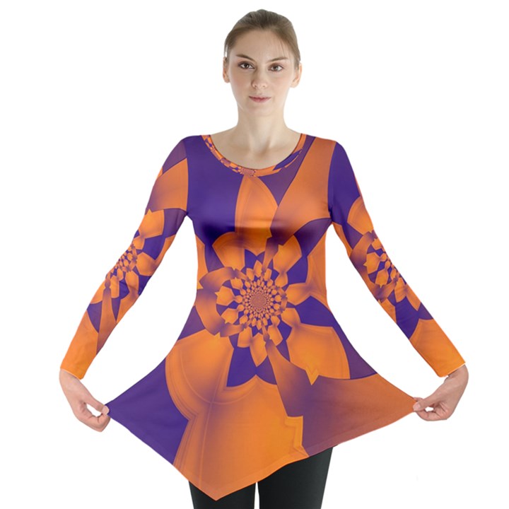 Digital Art Art Artwork Abstract Long Sleeve Tunic 