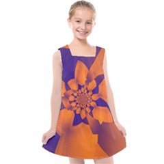 Digital Art Art Artwork Abstract Kids  Cross Back Dress by Pakrebo