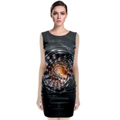 Abstract Fractal Pattern Galaxy Classic Sleeveless Midi Dress by Pakrebo