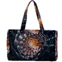 Abstract Fractal Pattern Galaxy Canvas Work Bag View2