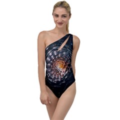 Abstract Fractal Pattern Galaxy To One Side Swimsuit by Pakrebo