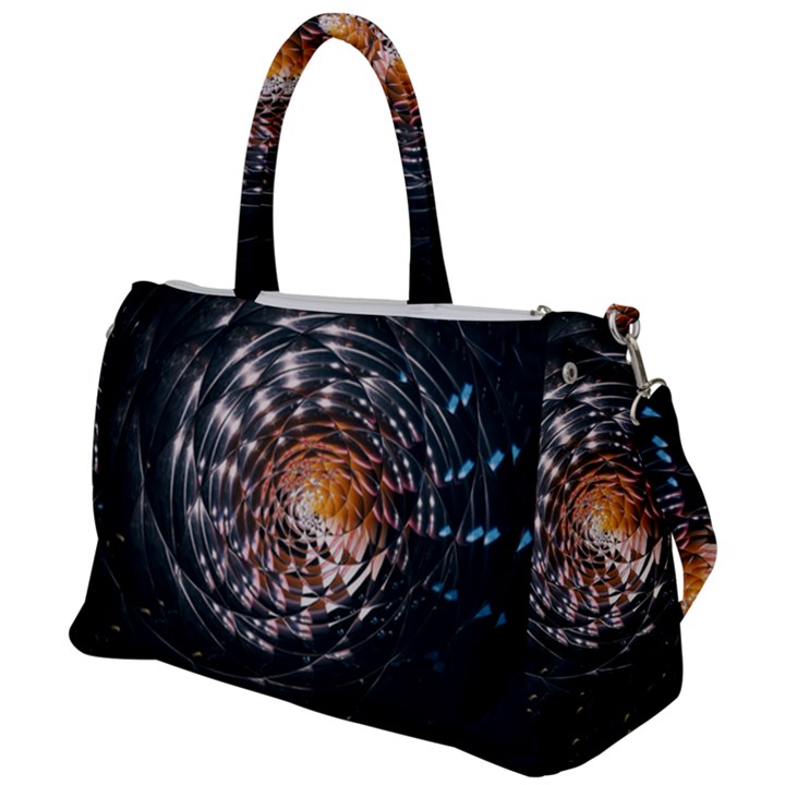 Abstract Fractal Pattern Galaxy Duffel Travel Bag