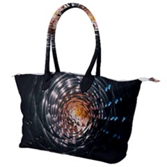 Abstract Fractal Pattern Galaxy Canvas Shoulder Bag