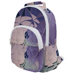 Digital Art Art Artwork Abstract Rounded Multi Pocket Backpack