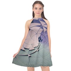 Digital Art Art Artwork Abstract Halter Neckline Chiffon Dress  by Pakrebo