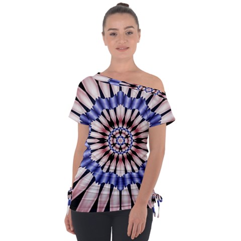 Digital Art Art Artwork Abstract Tie-up Tee by Pakrebo