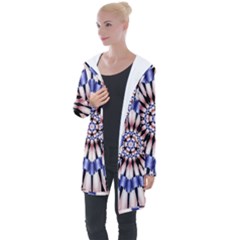 Digital Art Art Artwork Abstract Longline Hooded Cardigan