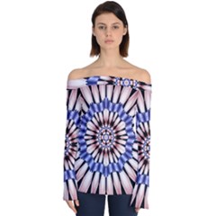 Digital Art Art Artwork Abstract Off Shoulder Long Sleeve Top