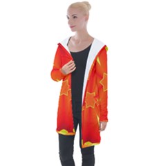 Digital Art Art Artwork Abstract Longline Hooded Cardigan