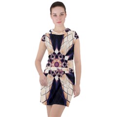 Digital Art Art Artwork Abstract Drawstring Hooded Dress