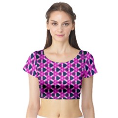 Digital Art Art Artwork Abstract Short Sleeve Crop Top