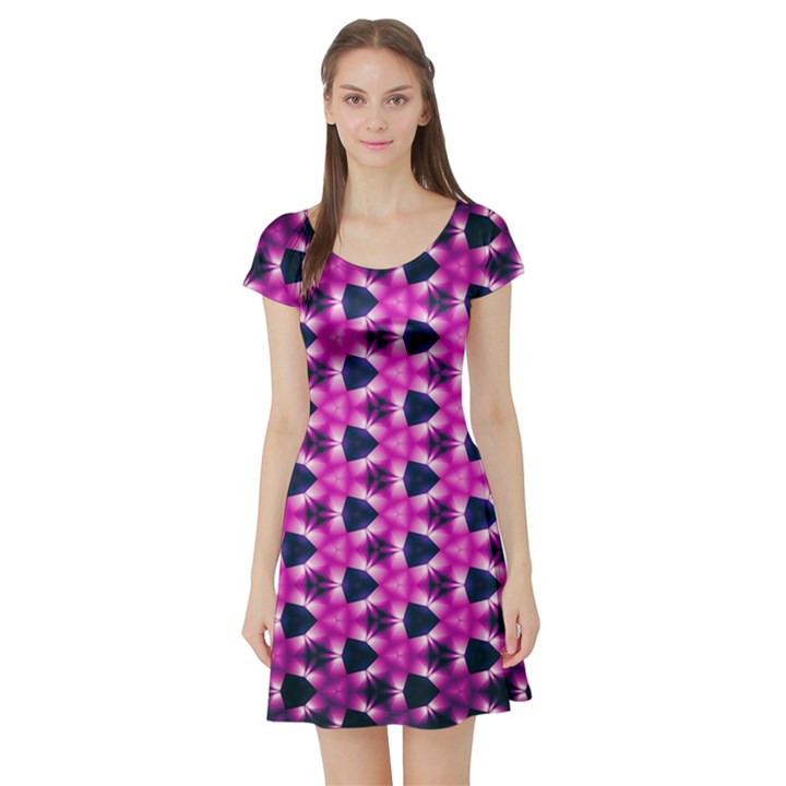 Digital Art Art Artwork Abstract Short Sleeve Skater Dress