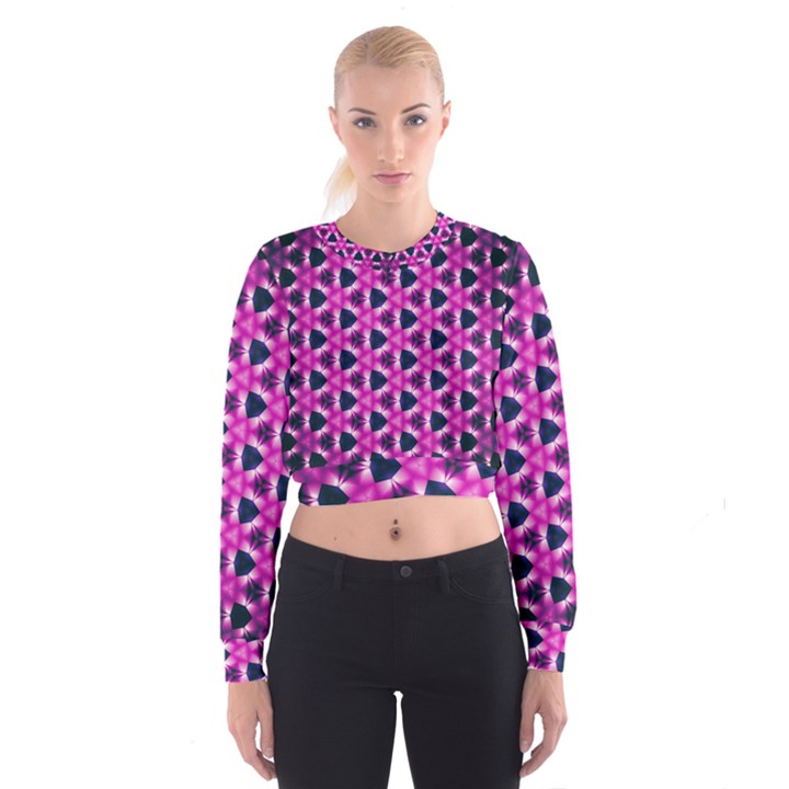 Digital Art Art Artwork Abstract Cropped Sweatshirt