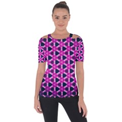 Digital Art Art Artwork Abstract Shoulder Cut Out Short Sleeve Top