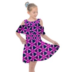 Digital Art Art Artwork Abstract Kids  Shoulder Cutout Chiffon Dress