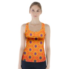 Texture Background Pattern Racer Back Sports Top by Pakrebo