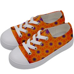 Texture Background Pattern Kids  Low Top Canvas Sneakers by Pakrebo