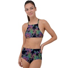 Fractal Art Digital Art Artwork High Waist Tankini Set by Pakrebo