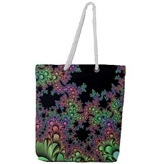 Fractal Art Digital Art Artwork Full Print Rope Handle Tote (large) by Pakrebo