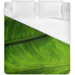 Green Leaf Plant Freshness Color Duvet Cover (king Size) by Pakrebo