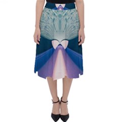 Digital Art Art Artwork Abstract Classic Midi Skirt by Pakrebo