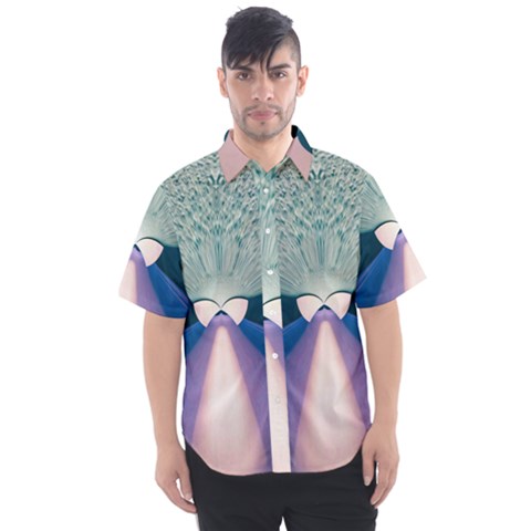 Digital Art Art Artwork Abstract Men s Short Sleeve Shirt by Pakrebo