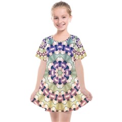 Digital Art Art Artwork Abstract Kids  Smock Dress by Pakrebo