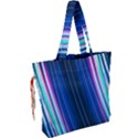 Abstract Fractal Pattern Lines Drawstring Tote Bag View2