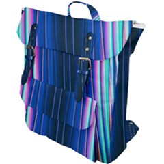 Abstract Fractal Pattern Lines Buckle Up Backpack