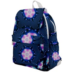 Abstract Fractal Pattern Colorful Top Flap Backpack