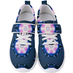 Abstract Fractal Pattern Colorful Men s Velcro Strap Shoes