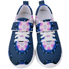 Abstract Fractal Pattern Colorful Women s Velcro Strap Shoes