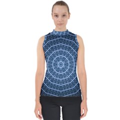 Digital Art Art Artwork Abstract Mock Neck Shell Top by Pakrebo