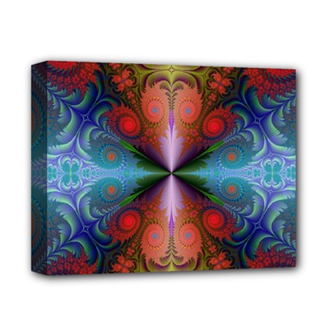 Fractal Fractal Background Design Deluxe Canvas 14  X 11  (stretched) by Pakrebo