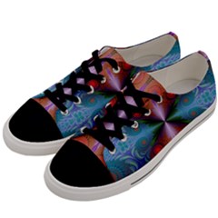 Fractal Fractal Background Design Men s Low Top Canvas Sneakers by Pakrebo