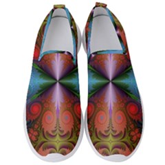 Fractal Fractal Background Design Men s Slip On Sneakers