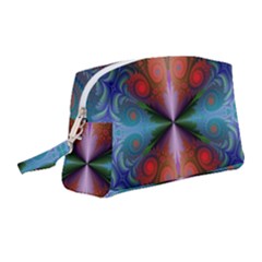 Fractal Fractal Background Design Wristlet Pouch Bag (medium)