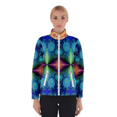 Fractal Fractal Background Design Winter Jacket by Pakrebo