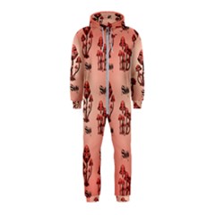 Funny Mushroom Pattern Hooded Jumpsuit (kids) by FantasyWorld7