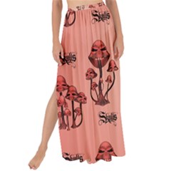 Funny Mushroom Pattern Maxi Chiffon Tie-up Sarong by FantasyWorld7