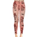 Funny Mushroom Pattern Inside Out Leggings View1