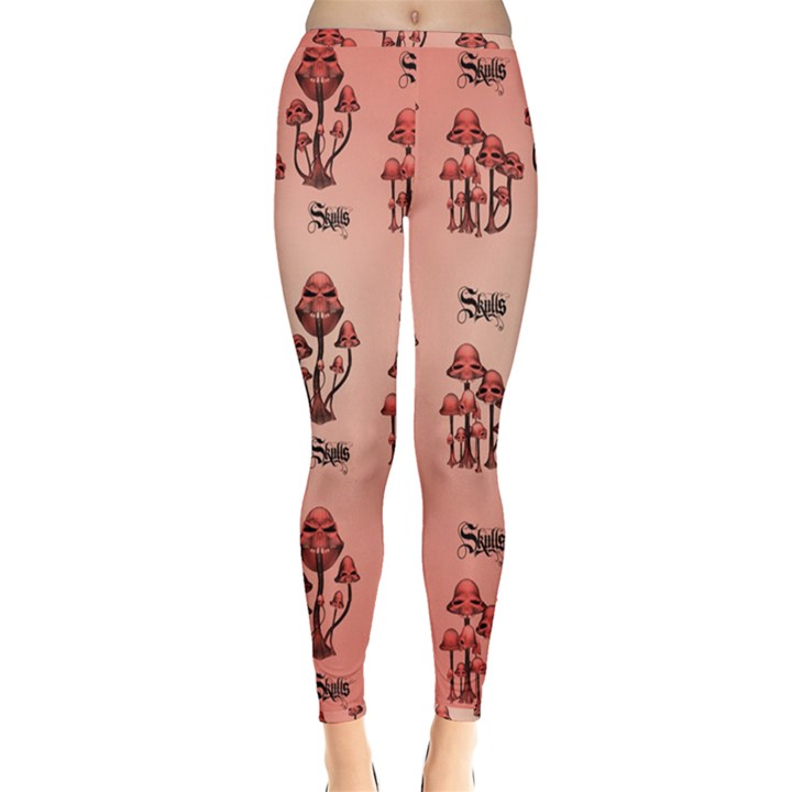 Funny Mushroom Pattern Inside Out Leggings