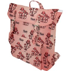 Funny Mushroom Pattern Buckle Up Backpack by FantasyWorld7