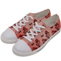 Funny Mushroom Pattern Women s Low Top Canvas Sneakers View2