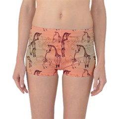 Cute Giraffe Pattern Boyleg Bikini Bottoms by FantasyWorld7