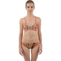 Cute Giraffe Pattern Wrap Around Bikini Set View1