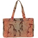 Cute Giraffe Pattern Canvas Work Bag View1