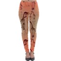 Cute Giraffe Pattern Lightweight Velour Leggings View1